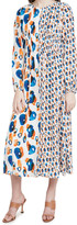 Thumbnail for your product : Jason Wu Double Print Combo Long Sleeve Dress