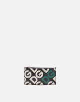 Thumbnail for your product : Dolce & Gabbana Vertical Dauphine Calfskin Credit Card Holder With Mania Print