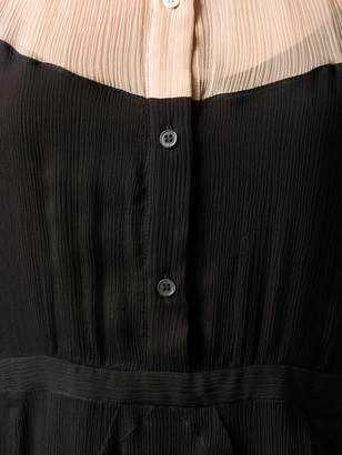 No.21 Sheer Detail Shirt Dress