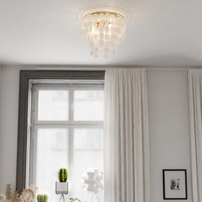 Mistana Icarus Unique/Statement Tiered Flush Mount