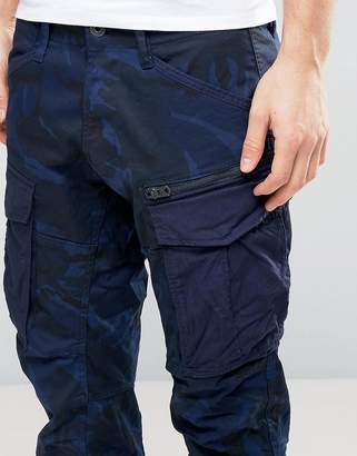 G Star G-Star Rovic Zip Pm 3d Tapered Pant Blue Camo