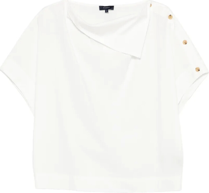 soeur Issa button short-sleeve blouse