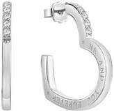 Thumbnail for your product : GUESS Frame open heart engraved earrings