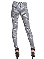 Thumbnail for your product : McQ Houndstooth Lycra Jersey Leggings