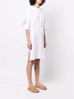 Thumbnail for your product : 120% Lino Belted Shirt Linen Dress