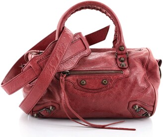 Balenciaga Twiggy Classic Studs Bag Leather Mini - ShopStyle