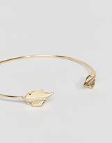 Thumbnail for your product : ASOS Curve Delicate Leaf Cuff Bracelet