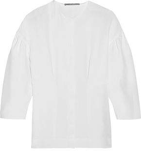 Emilia Wickstead Vanessa Pleated Silk-Crepe Shirt