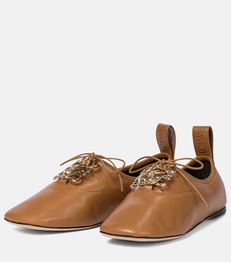 Loewe Anagram leather Derby shoes