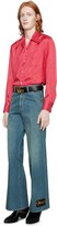 Thumbnail for your product : Gucci Stonewashed denim flare trousers