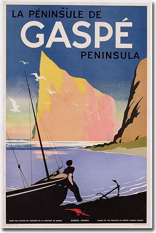 Trademark Fine Art Gaspe Peninsula Quebec 1939' 16x24 Inches