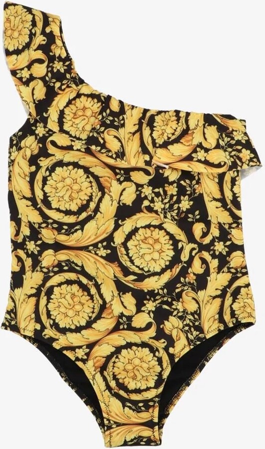 Versace Children Girls Barocco Print OnePiece Swimsuit ShopStyle
