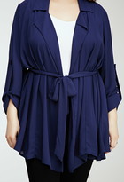 Thumbnail for your product : Forever 21 FOREVER 21+ Longline Chiffon Cardigan