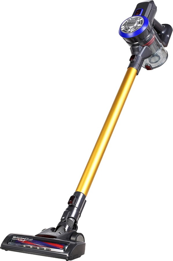 Cordless Vacuum Cleaner, EYUGLE VC-1606 2 in 1 Bristle Roller Brush Stick & Handheld Bagless Vacuum Cleaner for Carpet, Hard Floor with LED Light, Rechargeable Lithium-Ion Battery and Wall Mount
