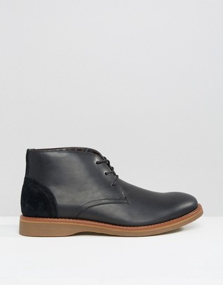 Aldo Kedaon Desert Boot In Black Leather