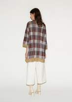 Thumbnail for your product : Acne Studios Beah Check Tunic Top Burgundy Check