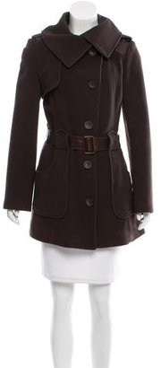 Mackage Wool Leather-Accented Coat