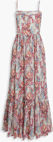 Thumbnail for your product : Joie Elissabet printed cotton-voile maxi dress