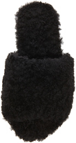 Thumbnail for your product : Rick Owens Hotel Shearling Slippers