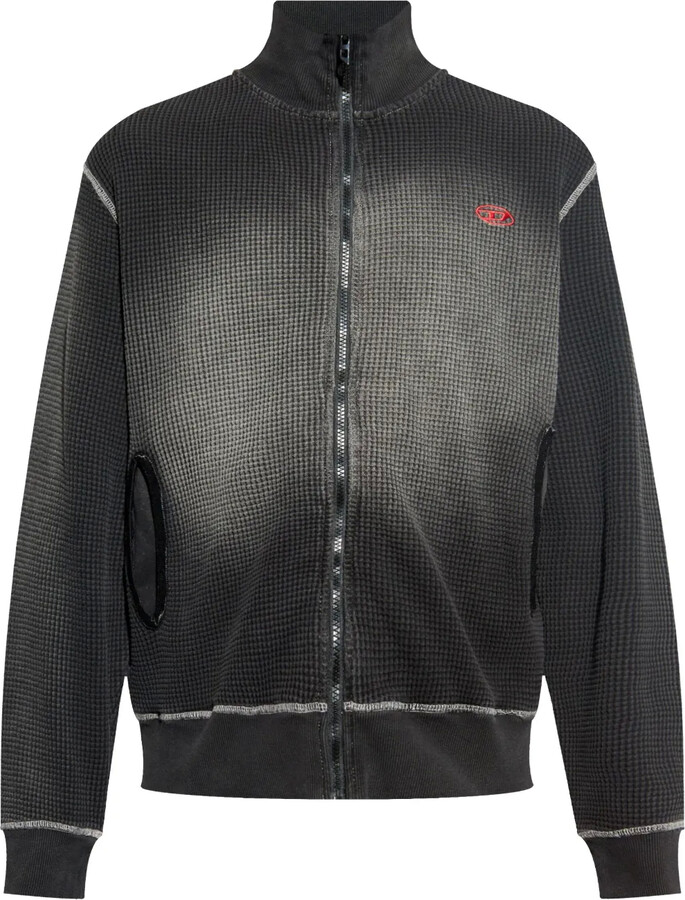 トップス DIESEL S-Wafy-Zip sweatshirt S-WAFY-ZIP ジップアップスウェット｜ブルー｜メンズ｜DIESEL