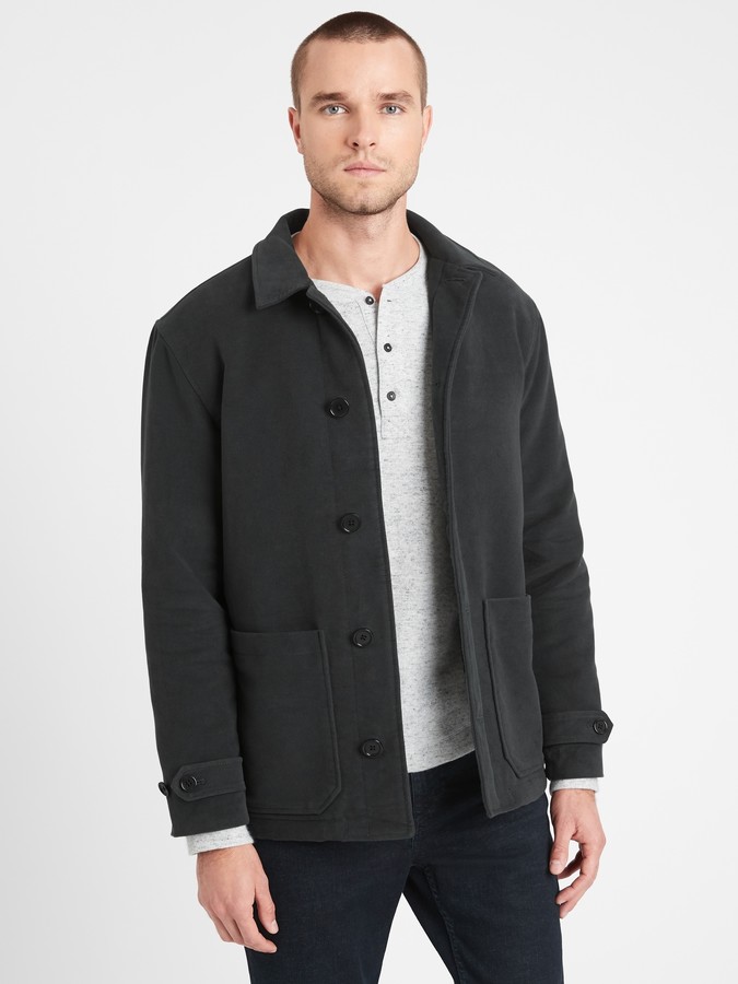 Banana Republic Italian Moleskin Short Coat ShopStyle Jackets