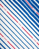 Thumbnail for your product : Chanel Pleated Stripe Silk Scarf