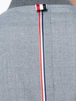 Thumbnail for your product : Thom Browne Zip Front Blousson Ribbed Jacket With Center Back Red, White And Blue Selvedge In School Uniform Plain Weave