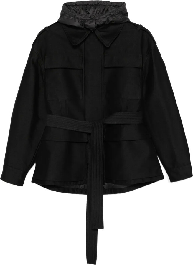 Moncler Belted Hooded Jacket