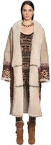 Etro Embellished Shearling Long Coat 