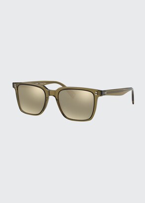 Oliver Peoples Lachman Square Polarized Acetate Sunglasses