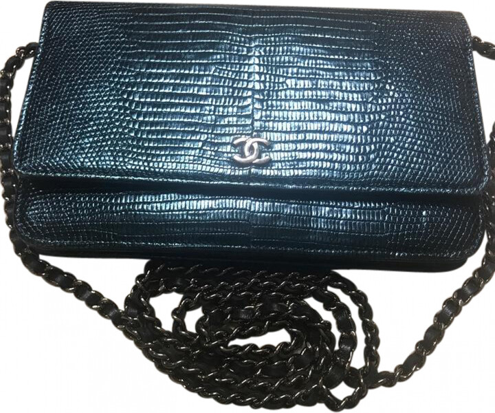 Chanel Wallet On Chain Timeless/Classique lizard crossbody bag ShopStyle
