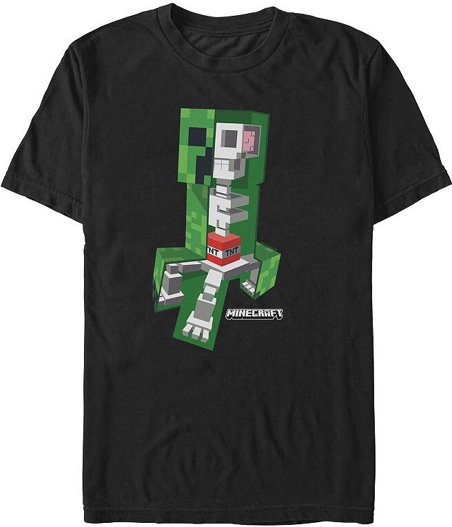 Minecraft Men's Spooky Skeleton Graphic Tee
