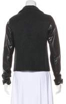 Thumbnail for your product : Vince Long Sleeve Wool Short Coat