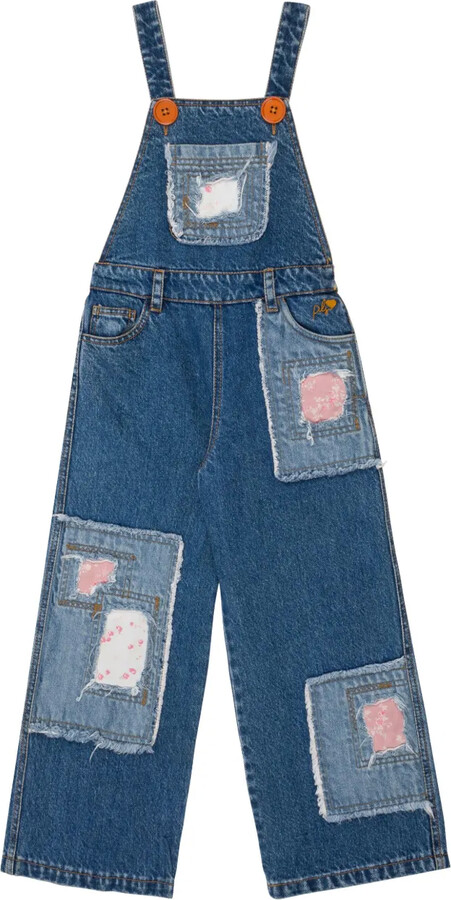 Philosophy di Lorenzo Serafini Kids Patchwork-Design Dungarees