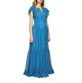 Alberta Ferretti Dress Long Dress In Embroidered Knit