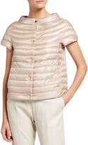 Thumbnail for your product : Herno Short-Sleeve Button-Closure Down Jacket
