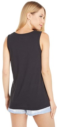 Hurley Caymans Perfect Scoop Tank Top (Black) Women's Clothing
