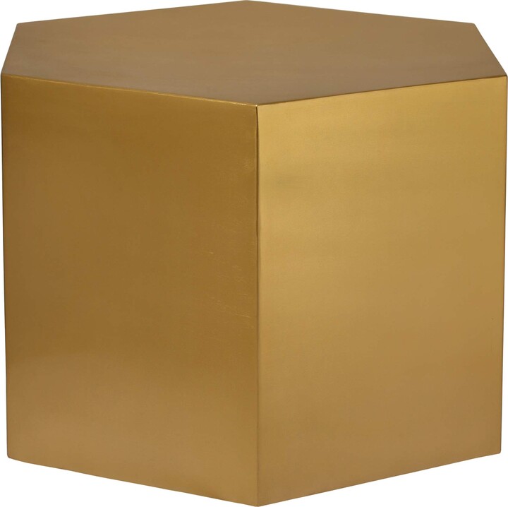 Meridian Furniture 292-CT Hexagon Collection Modern | Contemporary Metal Coffee Table