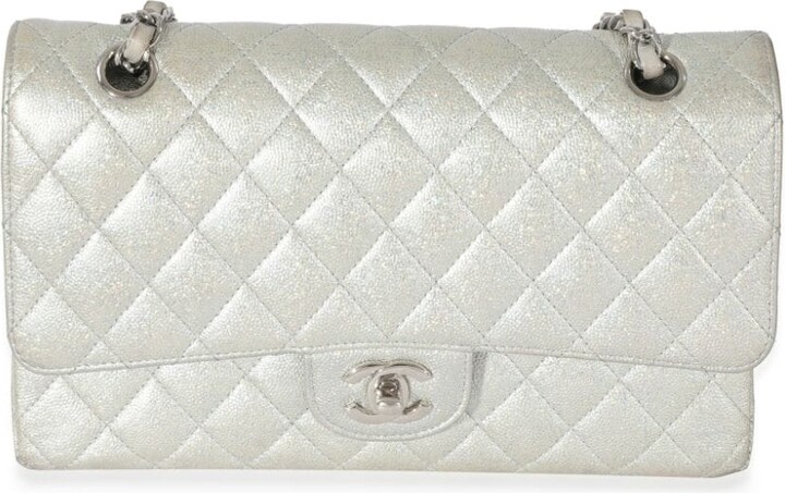 Chanel Pre Owned medium glitter Double Flap shoulder bag - ShopStyle