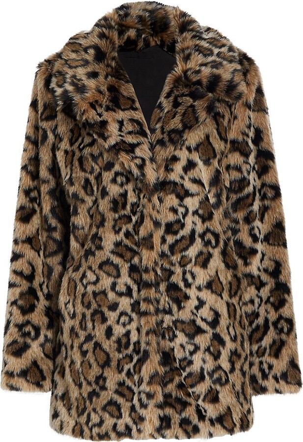 Free People Lola Leopard-Print Faux Fur Blazer - ShopStyle