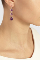 Thumbnail for your product : Monica Vinader Siren rose gold-plated amethyst drop earrings