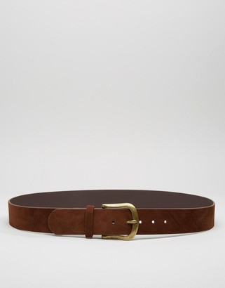 Missguided Gold Buckle Belt