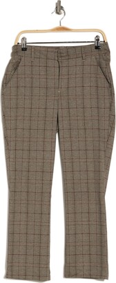 Democracy High Rise Plaid Crop Flare Trousers