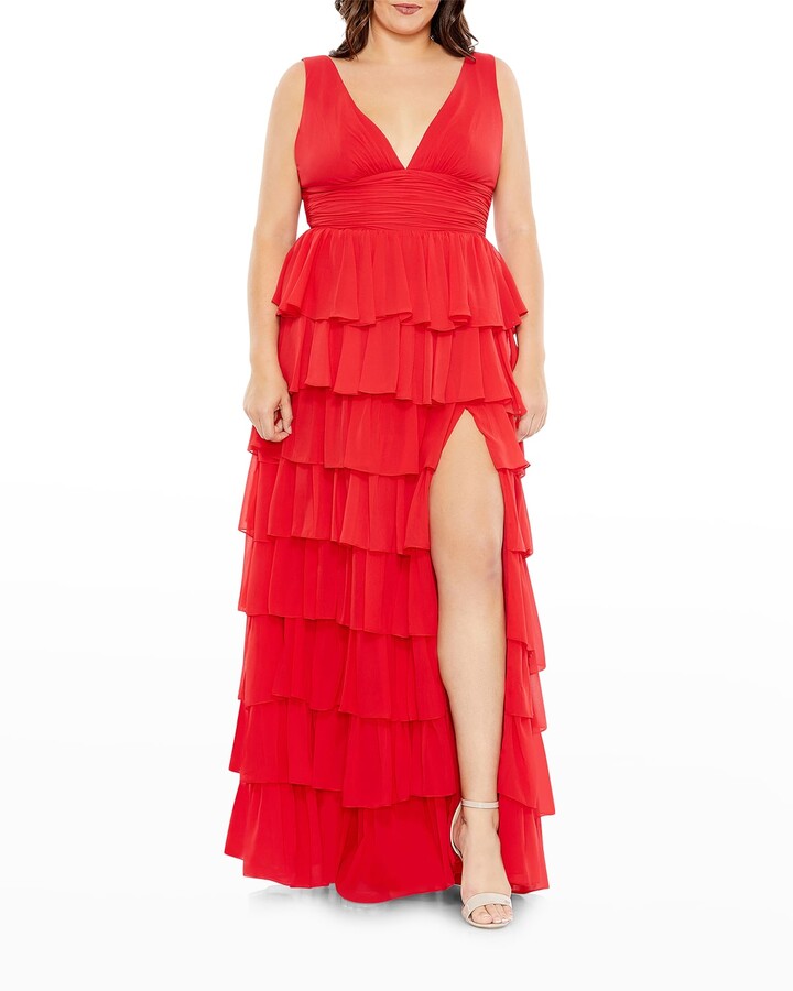 Red Chiffon Dress | Shop the world's largest collection of fashion 