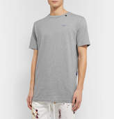 Thumbnail for your product : Off-White Off White Slim-Fit Logo-Print Melange Cotton-Jersey T-Shirt