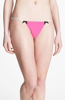 Thumbnail for your product : Betsey Johnson Stretch Knit String Bikini