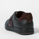 Thumbnail for your product : Paul Smith Men's Black Leather 'Rabbit' Trainers With Damson Suede Trims