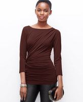 Thumbnail for your product : Ann Taylor Crepe Side Ruched Top