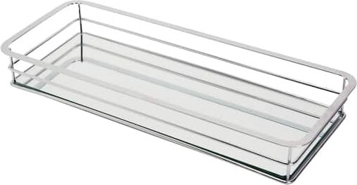 Home Details Vanity Tray with Chrome Finish