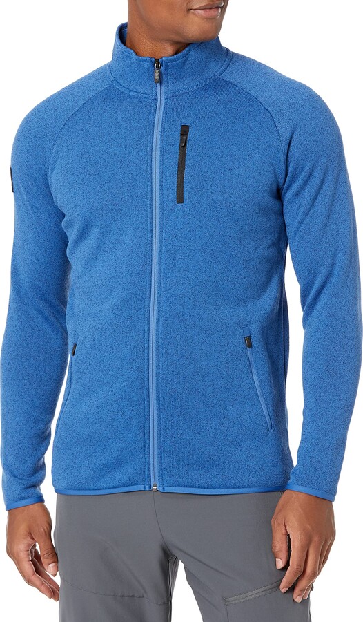 Peak Velocity Mens Full-Zip Performance Fleece Athletic-fit Sweater Jacket Brand